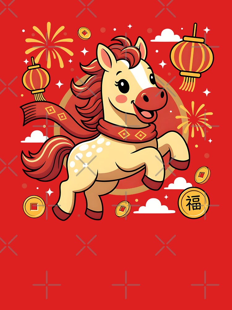 Cute Horse Jumping Chinese New Year 2026 Toddler by GrumpySableye