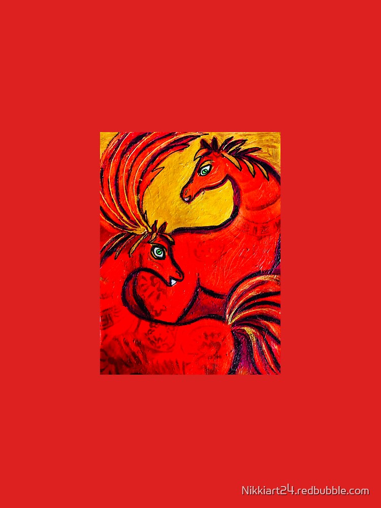 2026 Year of the Fire Horse – Bright Feng Shui Art for Passion, Progress & Good Fortune by Nikkiart24.redbubble.com