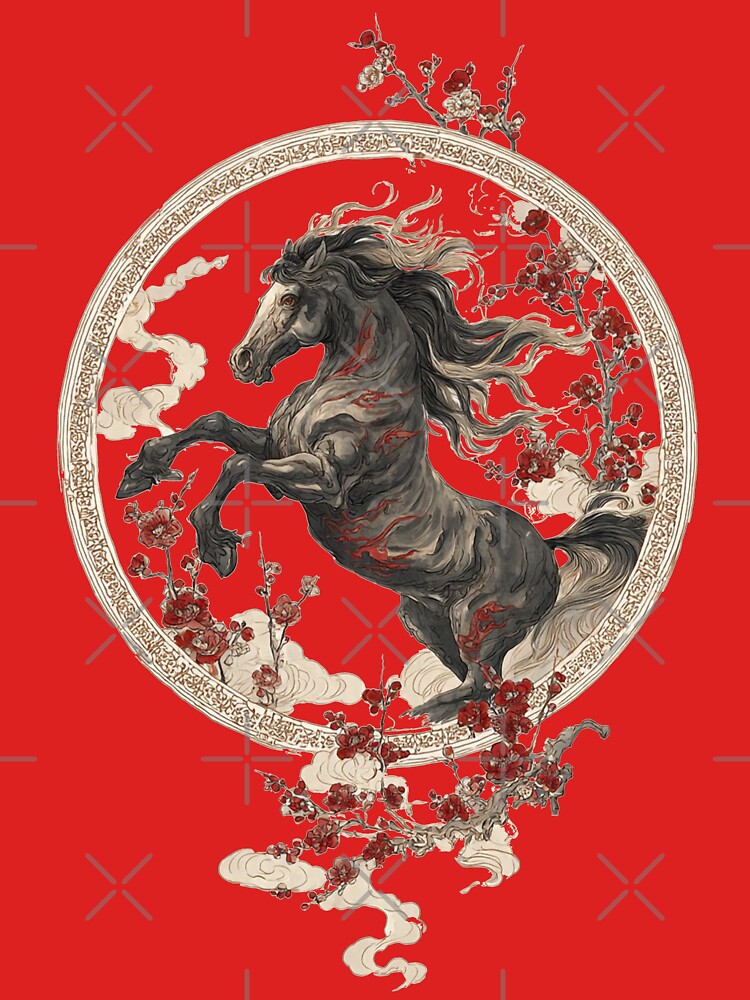 Year of the Horse 2026 Lunar New Year Papercut by PixelQ