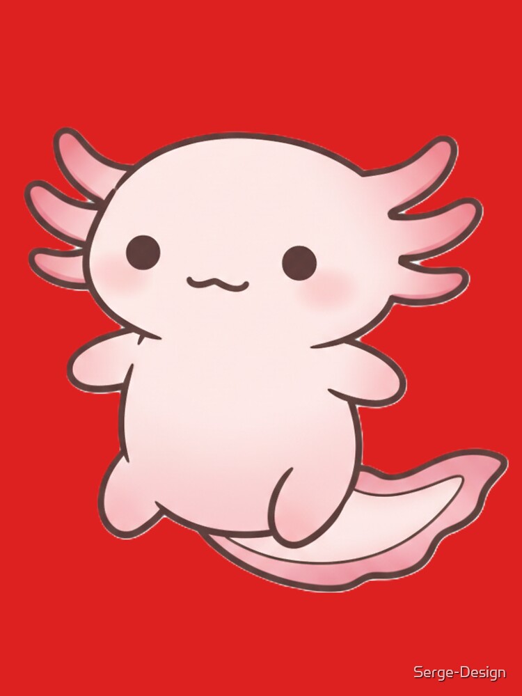 Kawaii Pink Axolotl – Cute Axolotl Lover by Serge-Design