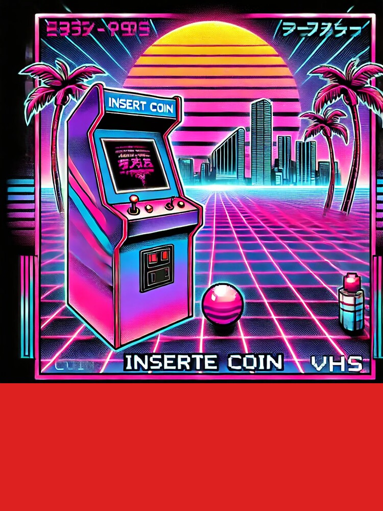 "Retro Arcade Dream - 90s Vaporwave Aesthetic" by Younes.Art
