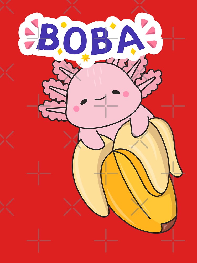 boba tea axolotl classic tshirt by anandsiva2703