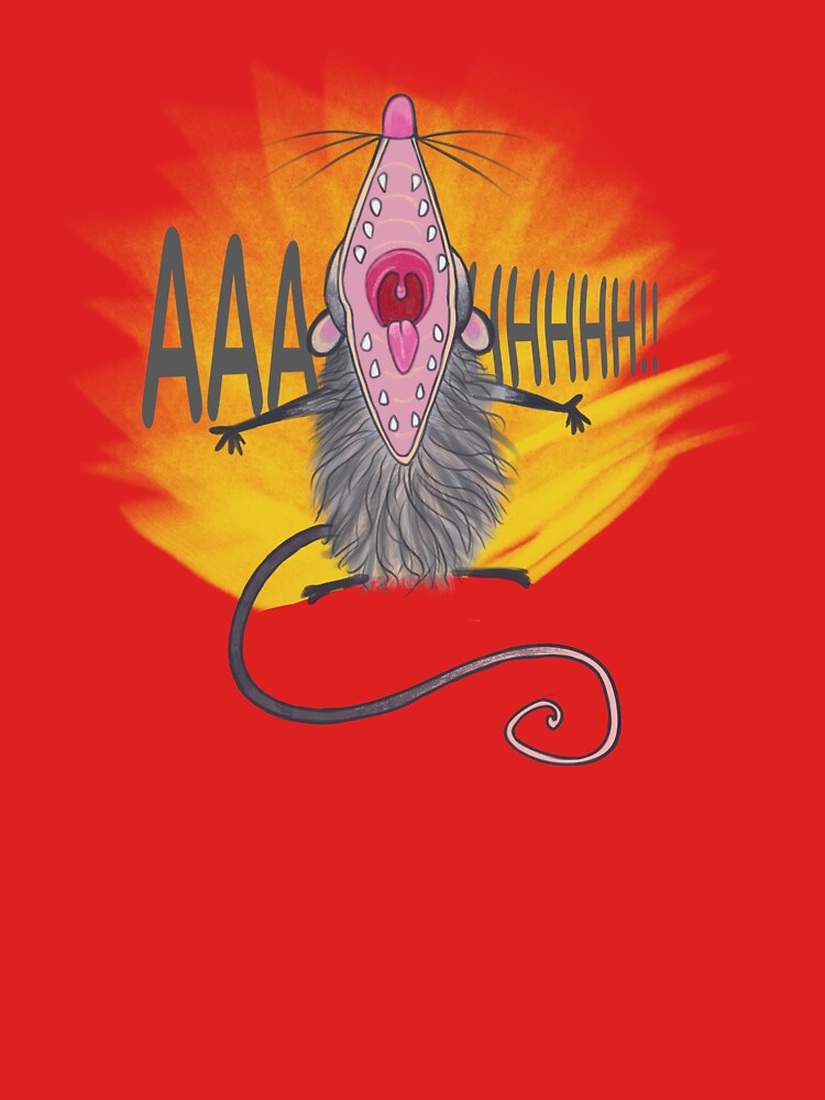 Dramatic possum scream urban wildlife by Konopikyu