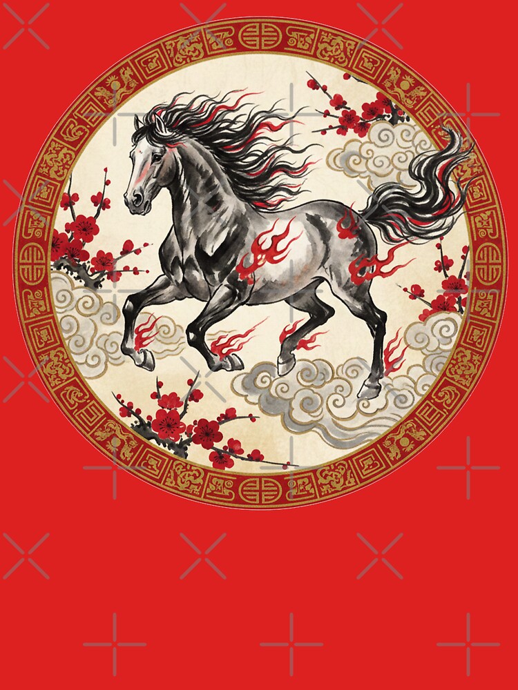 Year of the Horse Chinese Paper Cut Art 2026 by PixelQ