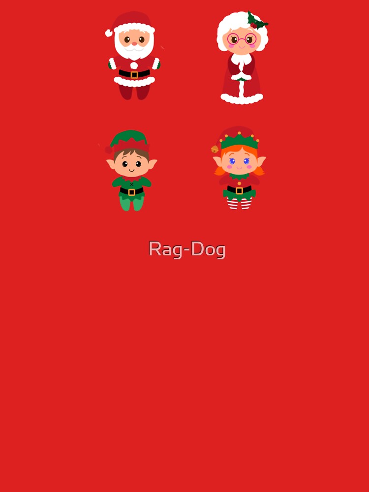 Christmas Pack #1 Santa Claus, Mrs Claus, Mr Elf, Mrs Elf by Rag-Dog