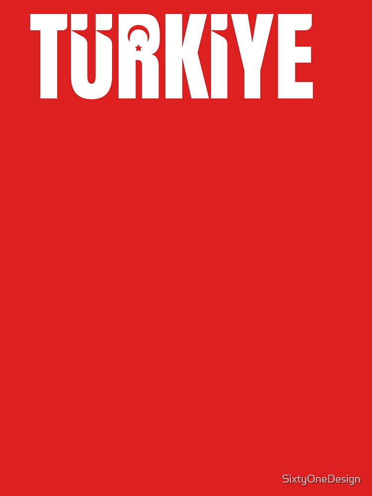 Türkiye Tshirt by SixtyOneDesign