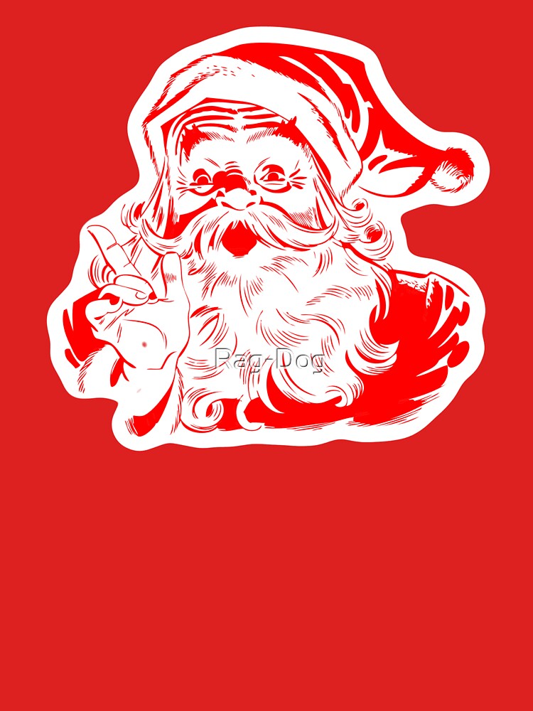 Vintage Santa Red & White by Rag-Dog