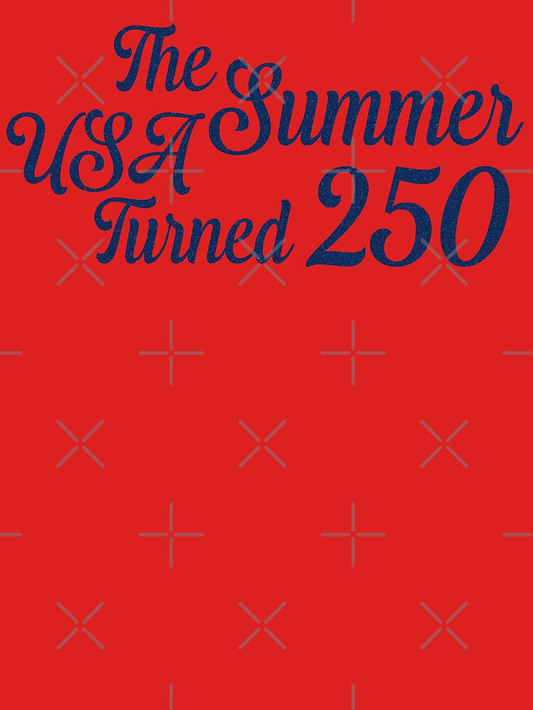 Glittery Blue The Summer USA Turned 250 by Made 4 U Studio