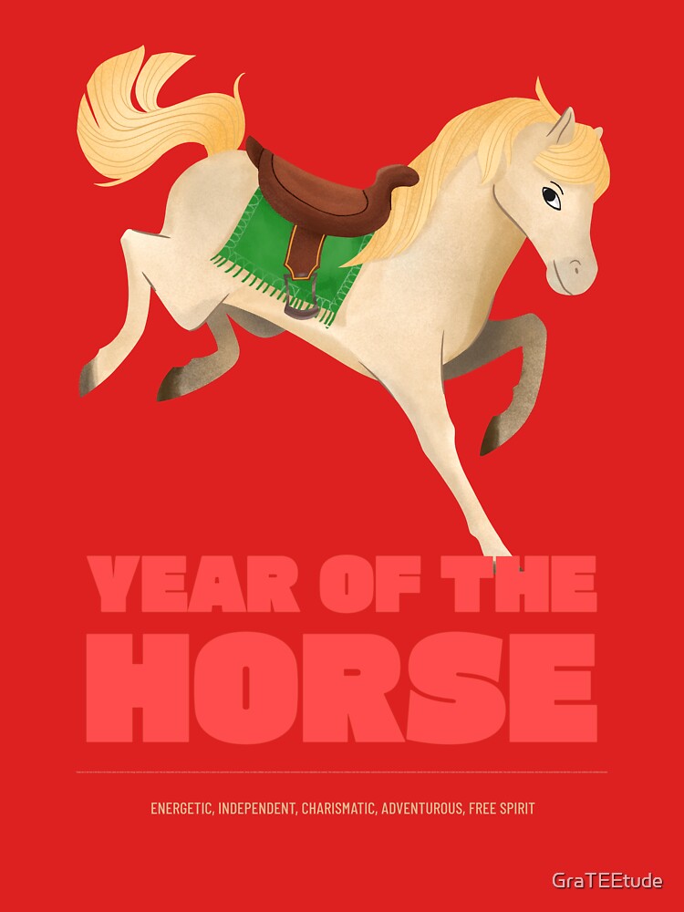 Year Of The Horse Running by GraTEEtude