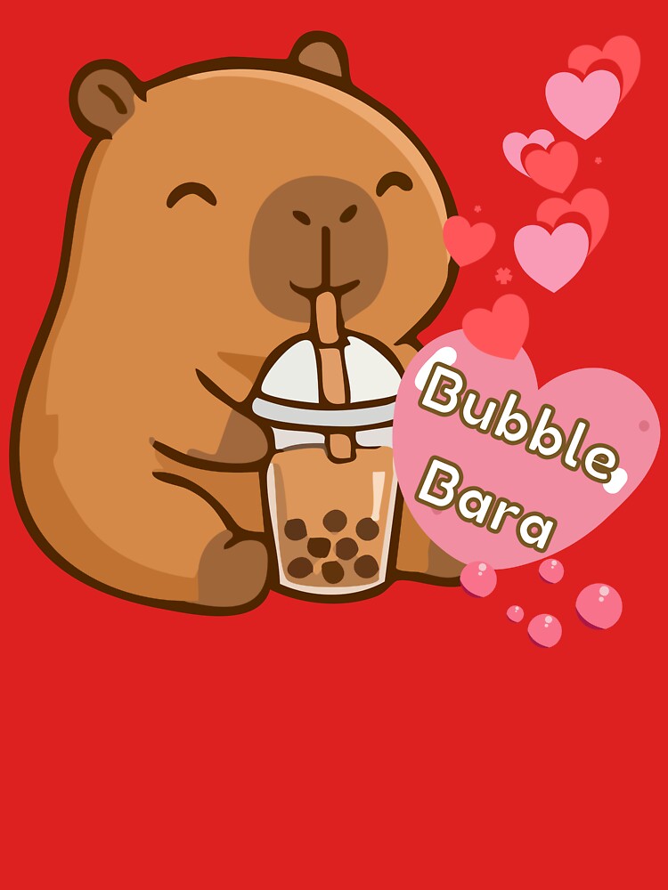 Cute Bubble Tea Capybara Kawaii Boba Lover by trelykreativ