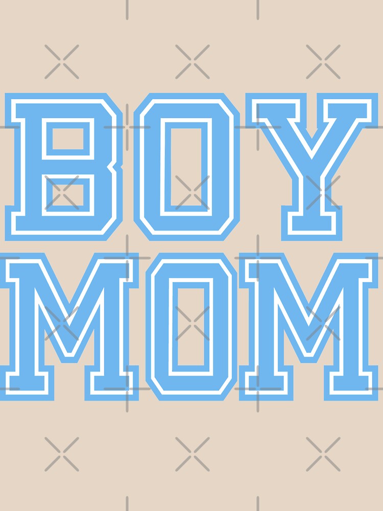 Boy Mom Blue Baby Shower Gender Reveal Party Womens T Shirt by arcadetoystore