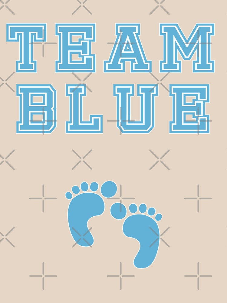 Team Blue Boy Mom Baby Shower Gender Reveal Party Cute Funny Gift by arcadetoystore
