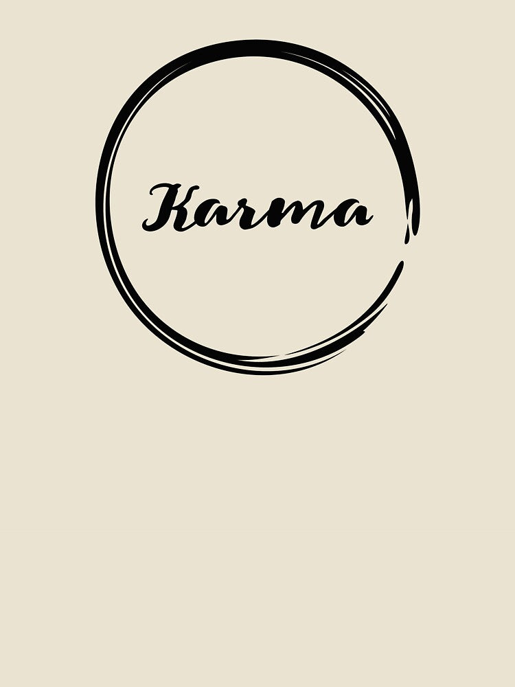 Karma Poster Karma Wall Art Yoga Print Karma Wall by MentDesigns
