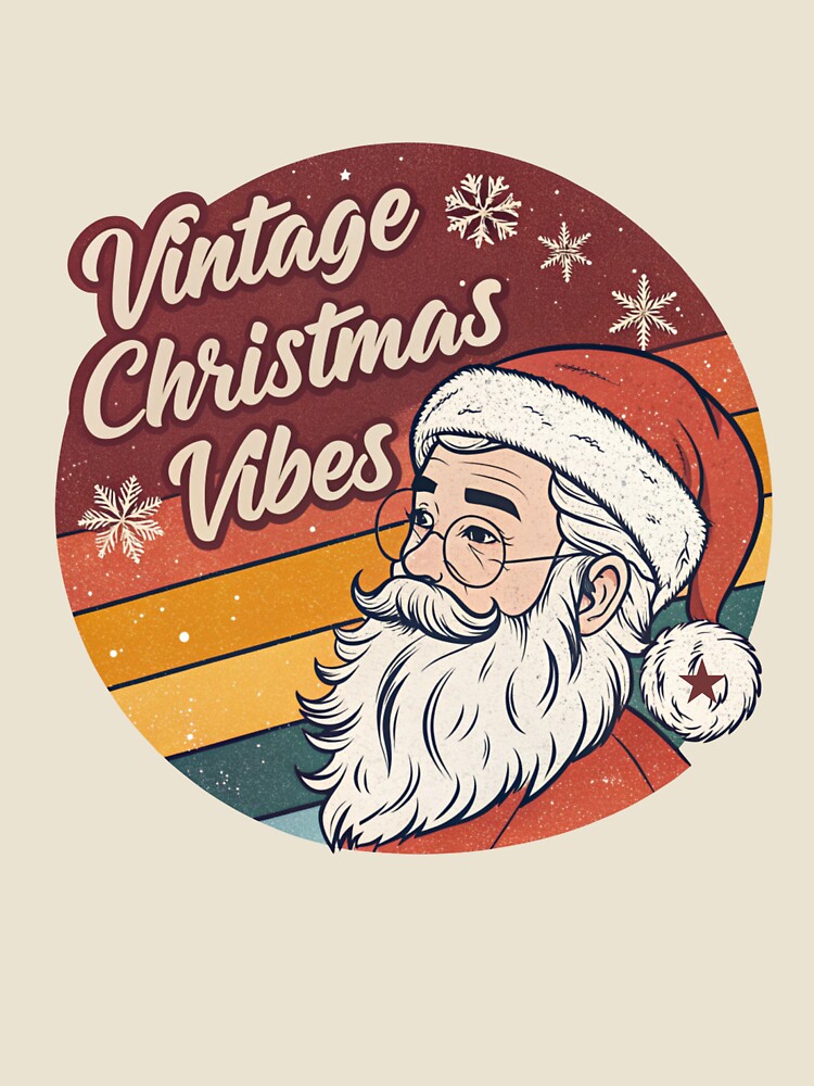 Vintage Christmas Vibes – Retro Santa Claus Holiday Illustration by A1MarketDesigne