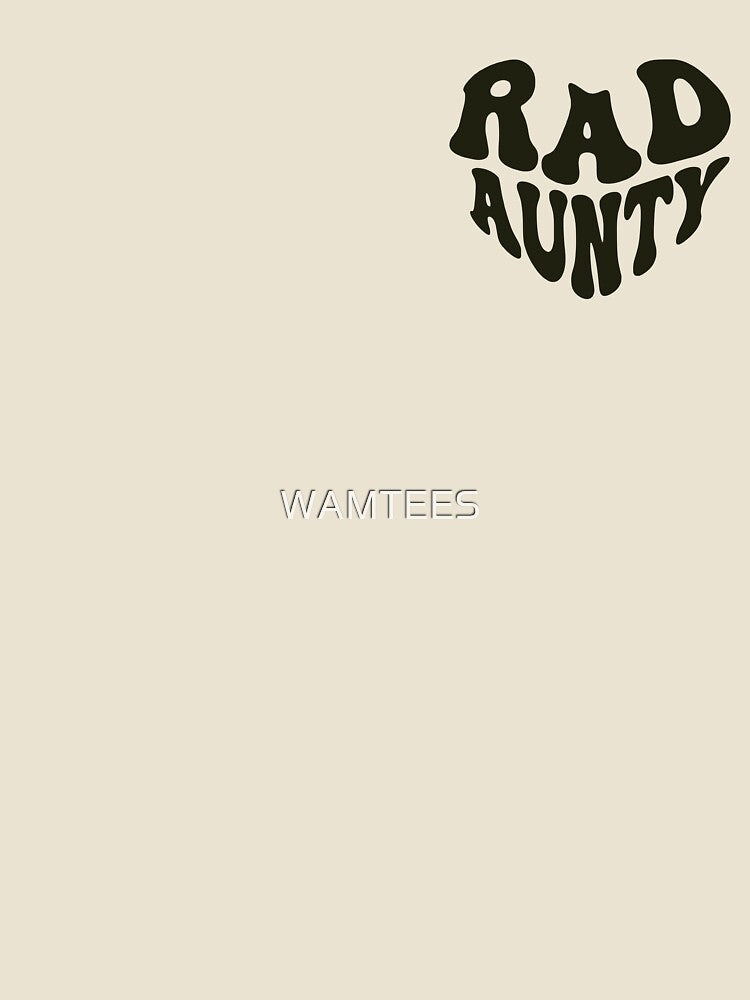 Rad Aunty Retro Heart Vintage Aunt by WAMTEES