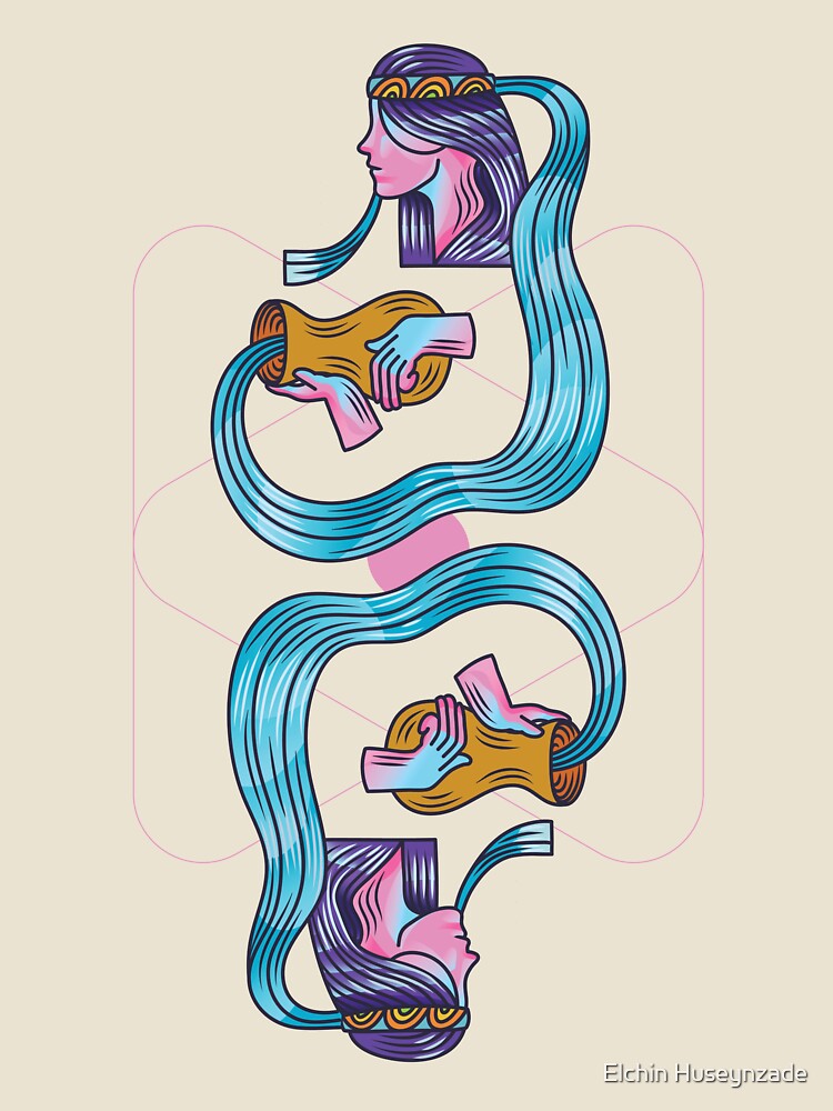 Aquarius Zodiac Sign – Minimalist Astrology Design by Merch Alchemy