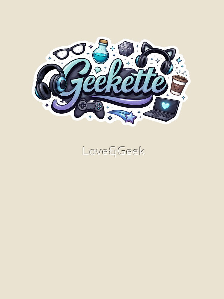 Geekette — Design Gaming Blue | Geek & Gamer Girl by Love&Geek
