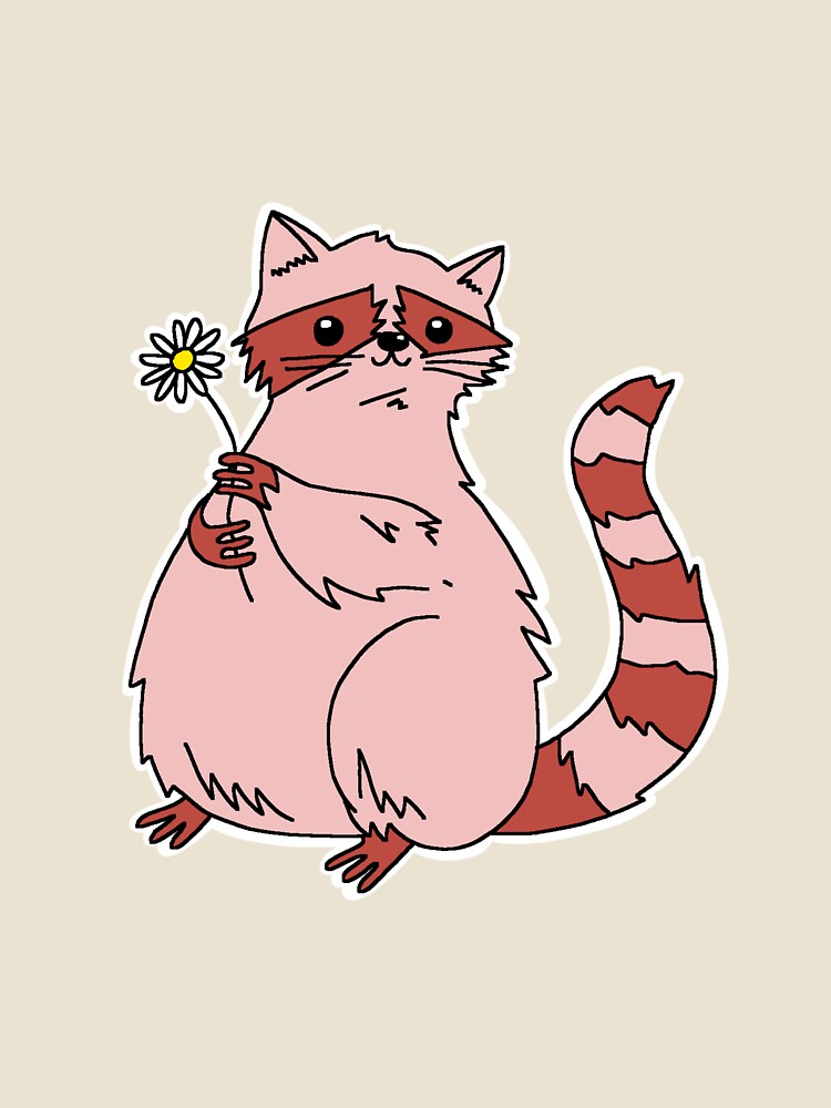 flower raccoon by saacstix