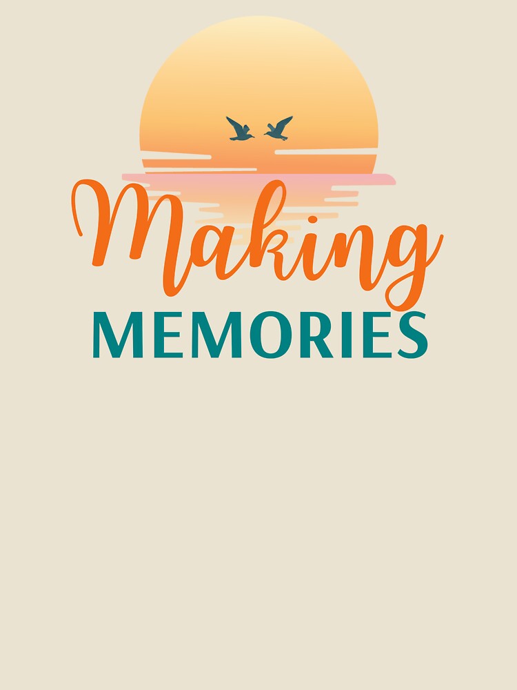 Making Memories Tropical Vacation Typography Design by MadeByMira