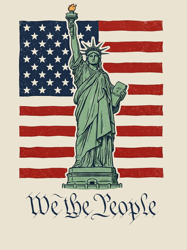 We The People Statue of Liberty American Flag Patriotic by Off-Road-Zone