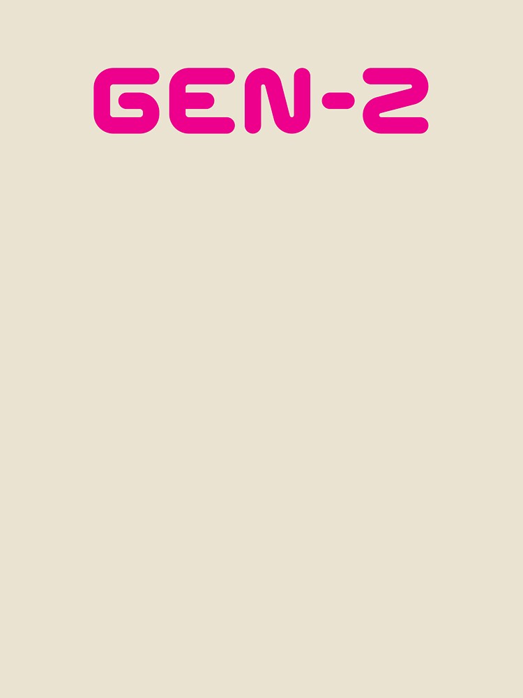 GEN-Z / Gen Z / Generation Z (Pink Text on Black) by STUDIO-72