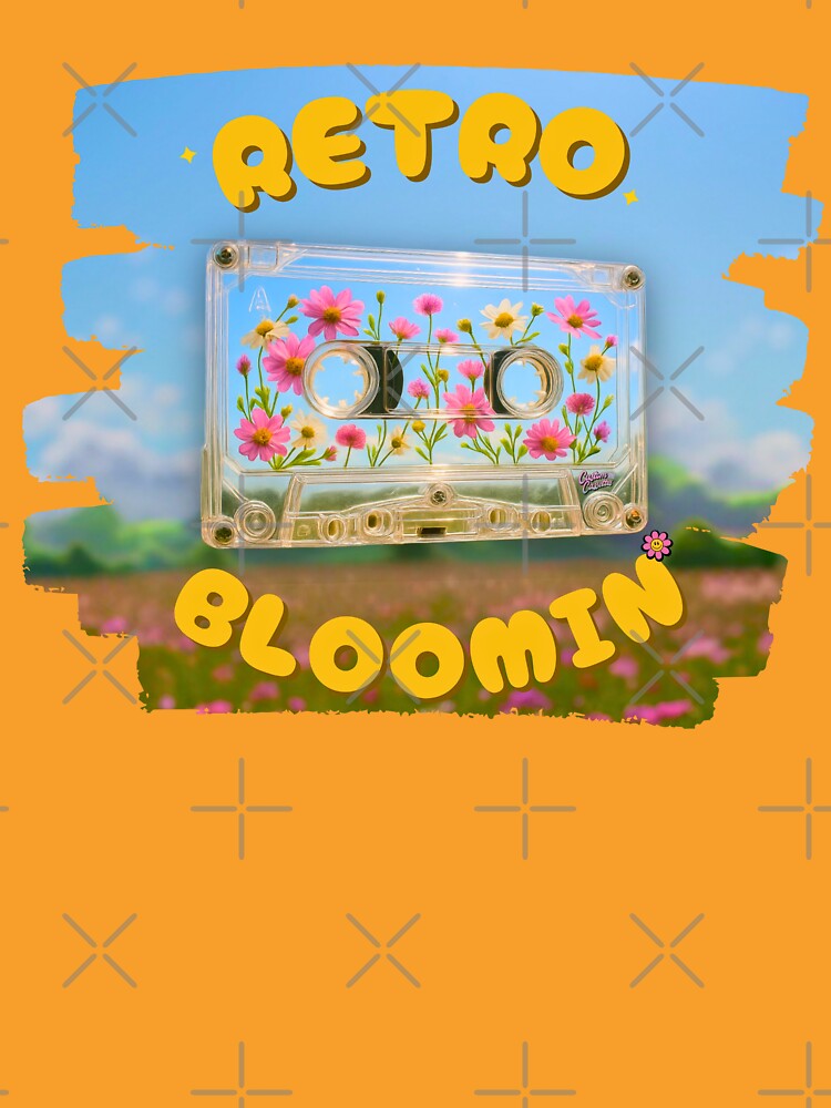 Retro Bloomin Custom Cassettes Flower Garden Mixtape by WHITE FLAME PRINTS