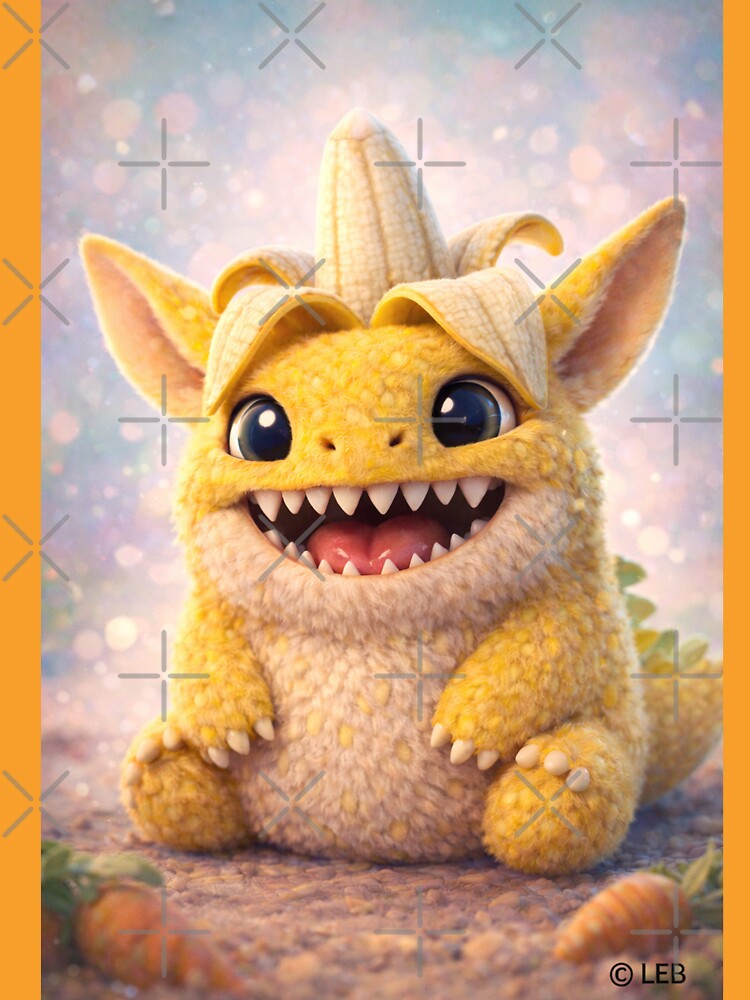 Bananaroo cute little banana monster by LuluLeb