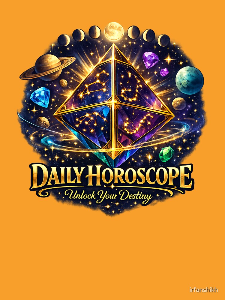 Daily Horoscope Crystal Destiny | Zodiac Constellation Astrology Art by irfanshikh