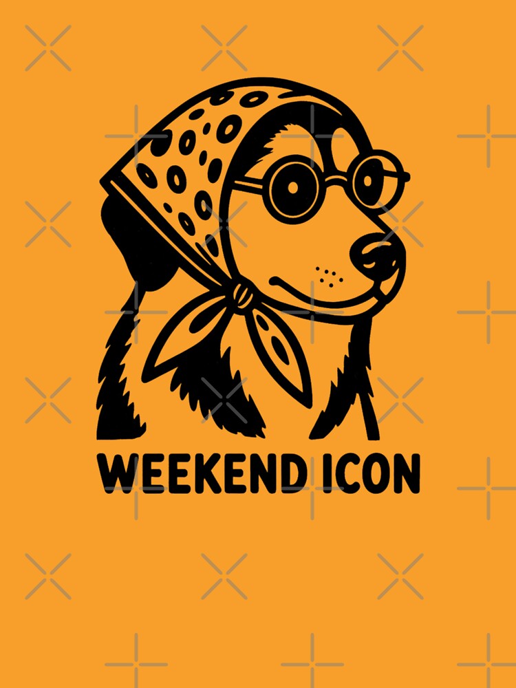 Weekend Icon Retro Dog Babushka by HBDStudio
