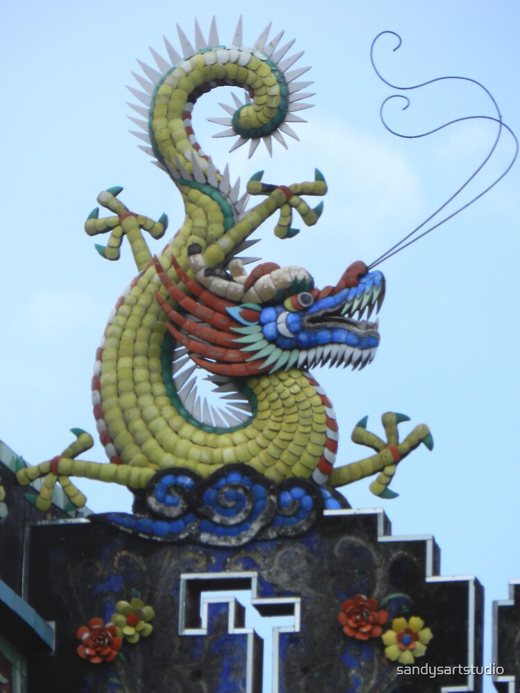 Chinese Dragon Penang Malaysia by sandysartstudio
