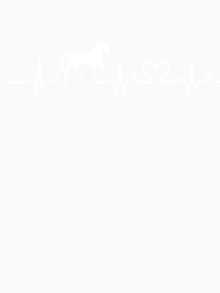 Horse Heartbeat Lover Gift Horse Lover Shirt Heartbeat Decal by TeesByDesign