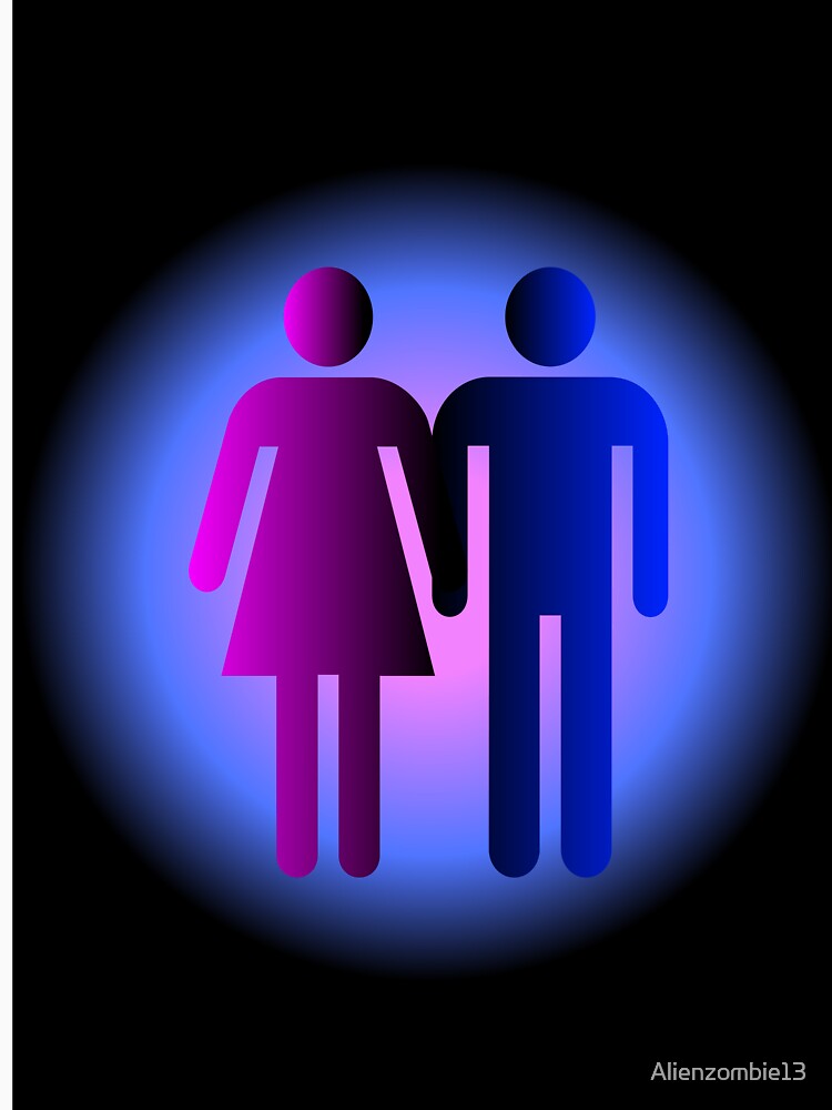Boy and Girl Couple Symbol by Alienzombie13