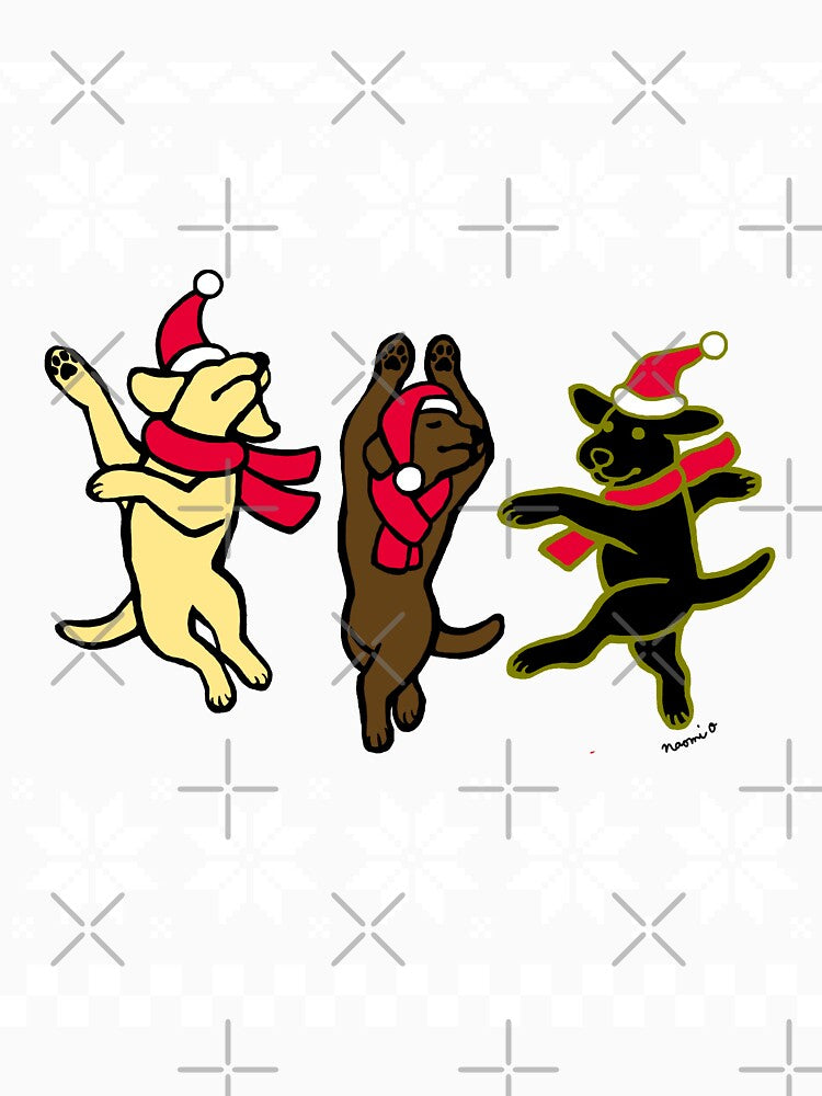 Happy Dancing Labradors Christmas by HappyLabradors