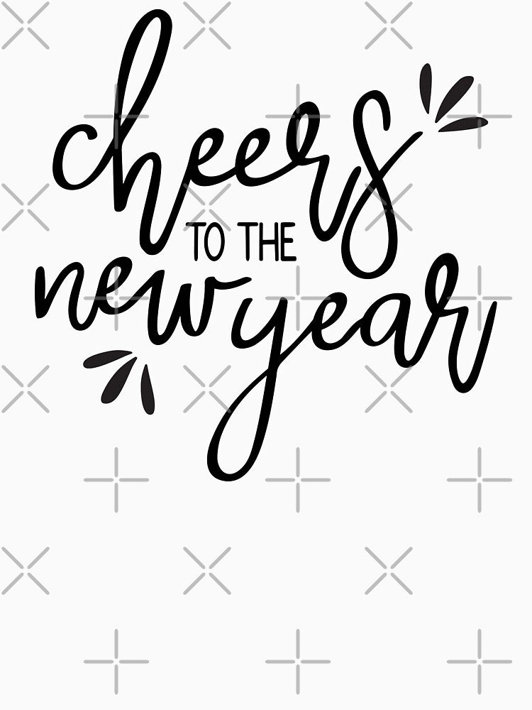 Cheers to the New Year  With Letters by bartink.co