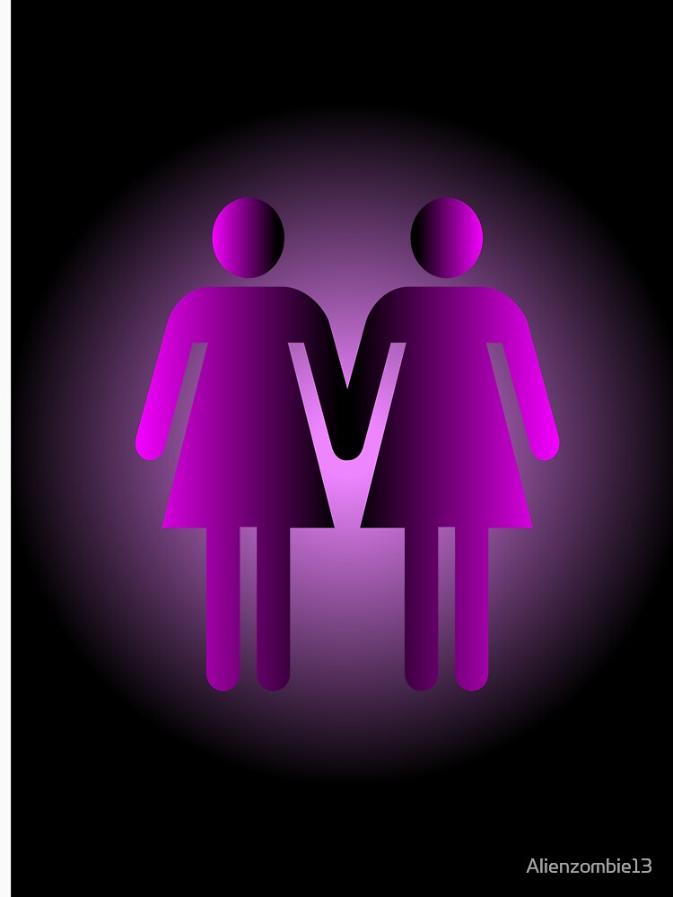 Lesbian Couple Symbol by Alienzombie13