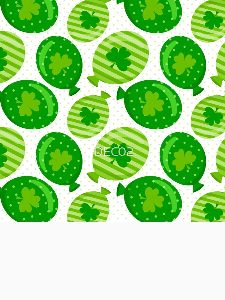 St Patrick's Day Shamrock Balloon Design by DEC02