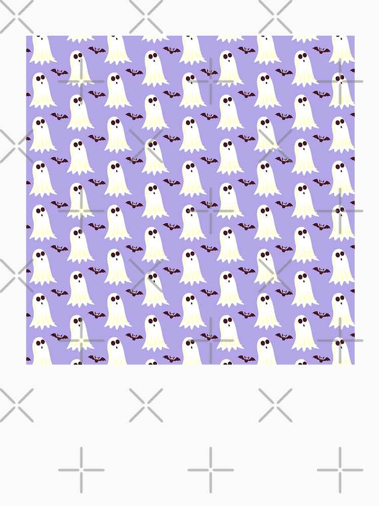 Halloween Ghost and Bat pattern by Foofighter01