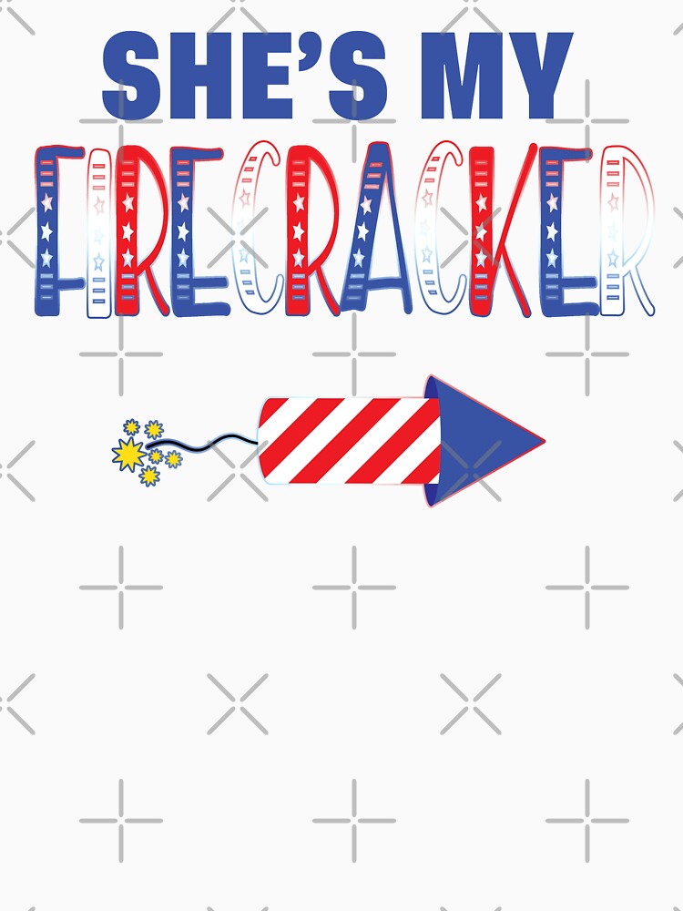 She's my Firecracker 4th of July Couple Matching by Nzgiftsandmore