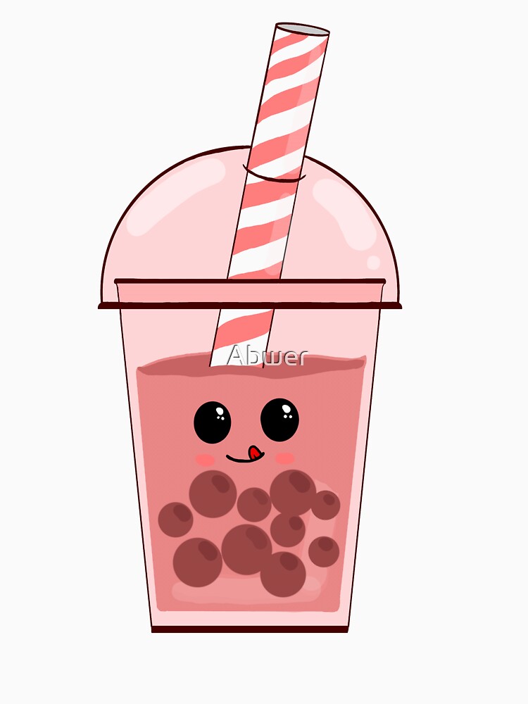 Kawaii Red Boba Drink by Abwer