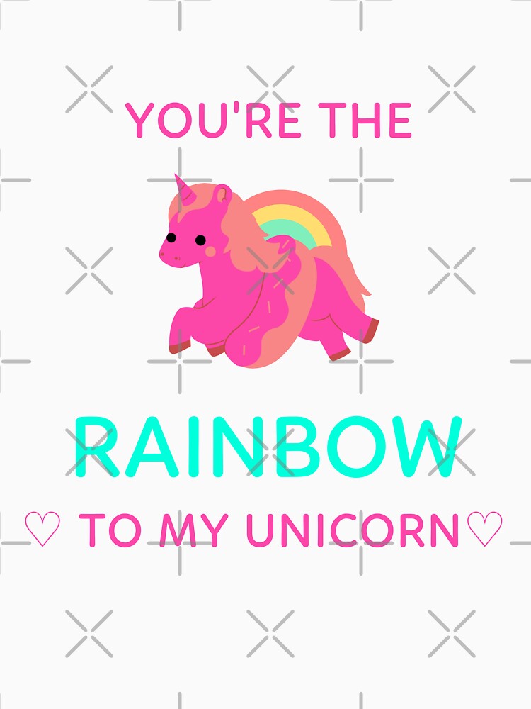 You're The Rainbow to My Unicorn Queer Valentine by TrackinDaTrends
