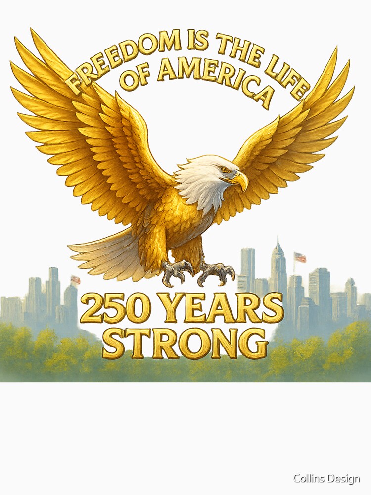 250th Anniversary Of The Usa Freedom Eagle  Strong Over New York by Collins Design