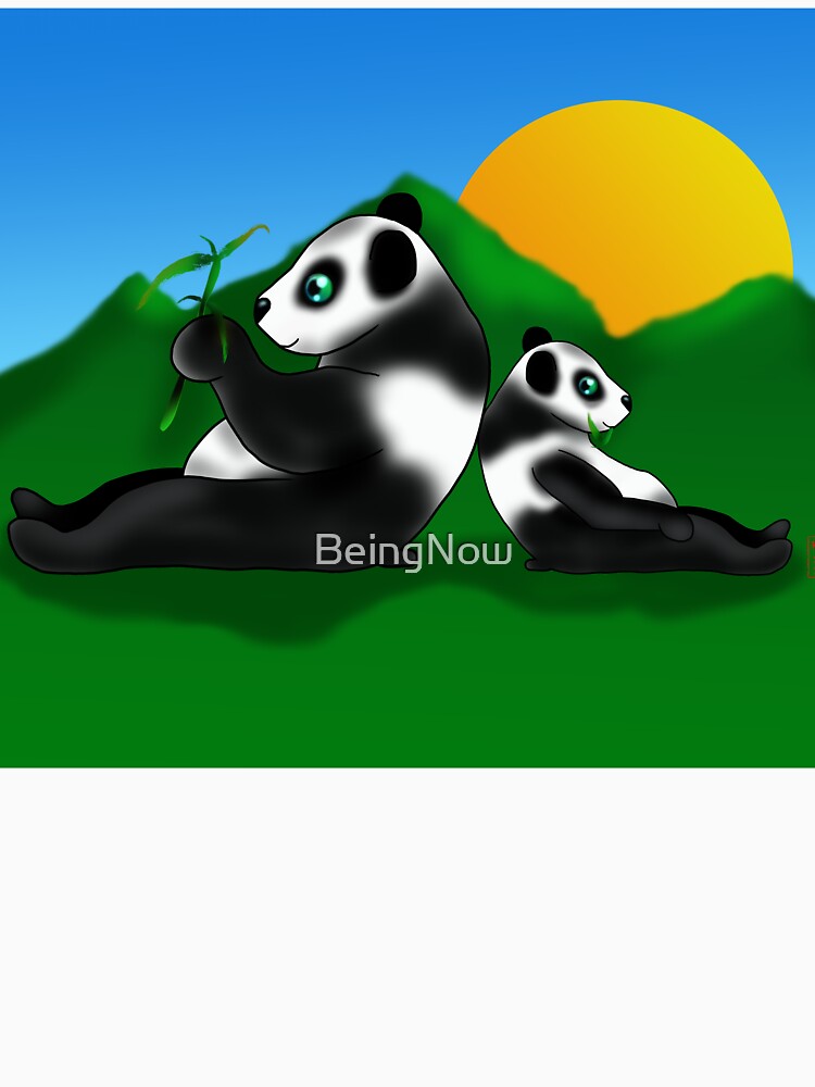baby panda sunrise by BeingNow