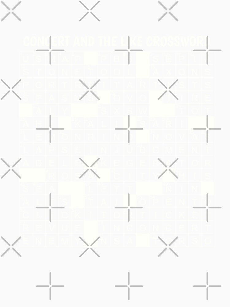 Concert and the like crossword by Tema EL