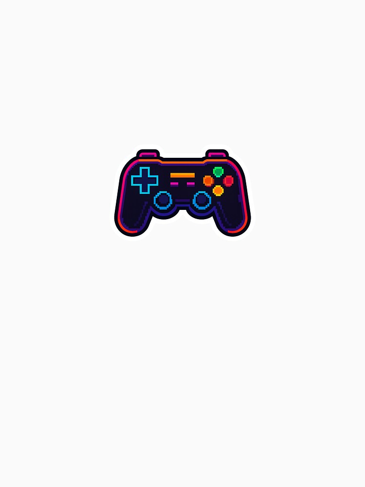 Retro Neon Gaming Controller Sticker by Kamill188