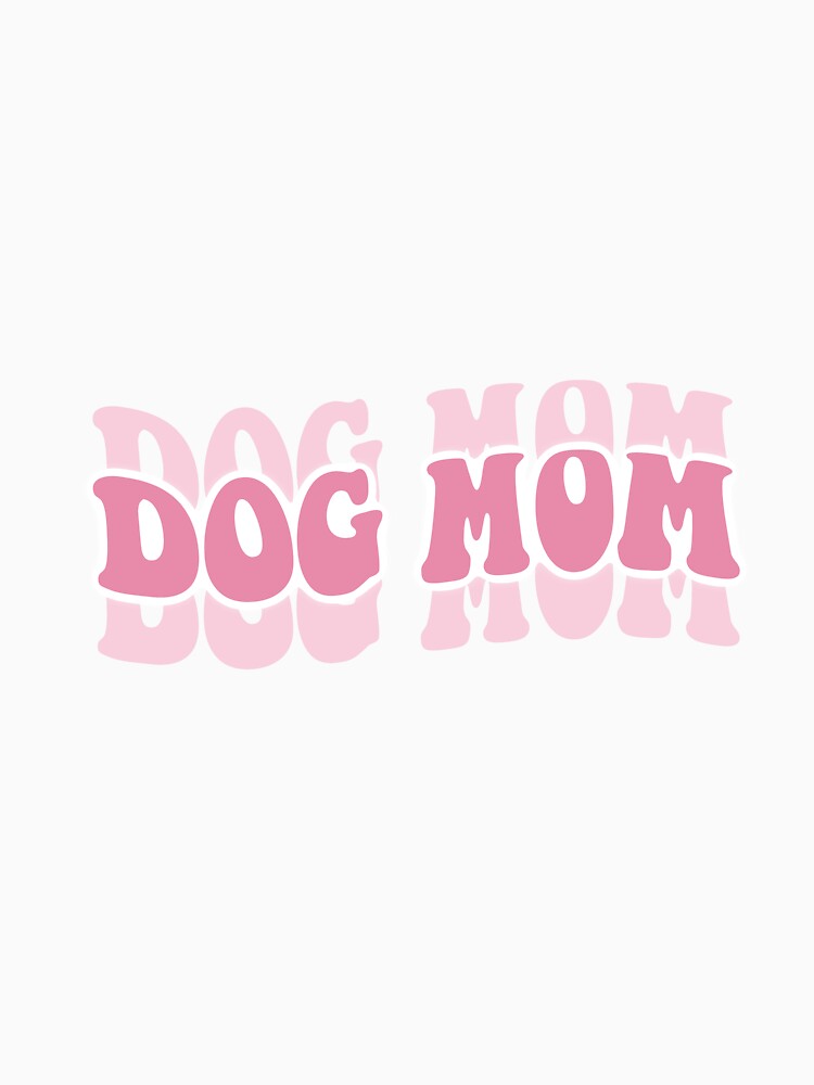 Dog Mom Wave Text Design by DaintiestDesign