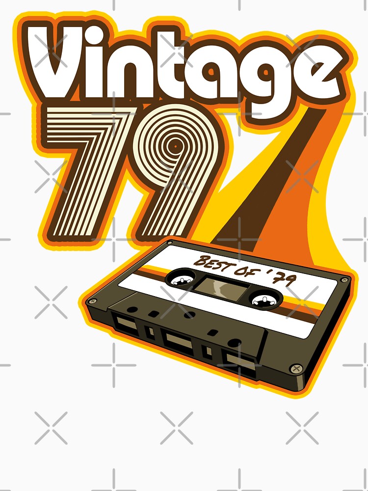 Vintage 1979 Cassette Tape Retro Birthday by styleuniversal