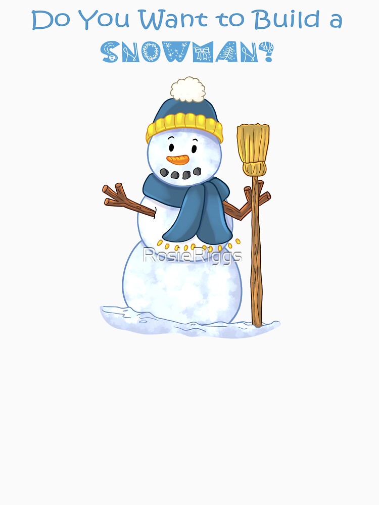 Do You Want To Build A Snowman?  Blue by RosieRiggs
