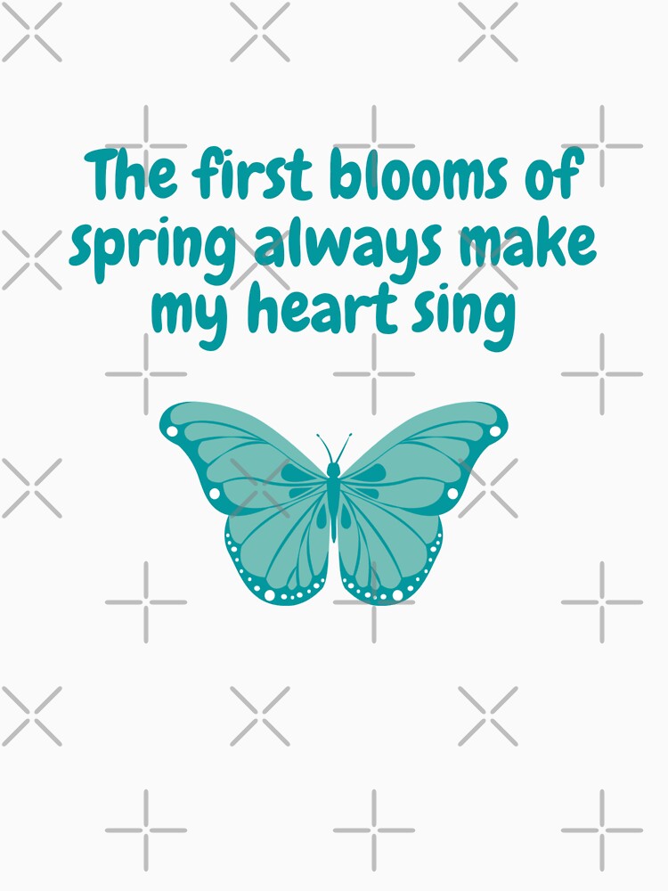 Spring Quote "The first blooms of spring always make my heart sing" Dark version by wSmileFlowerw