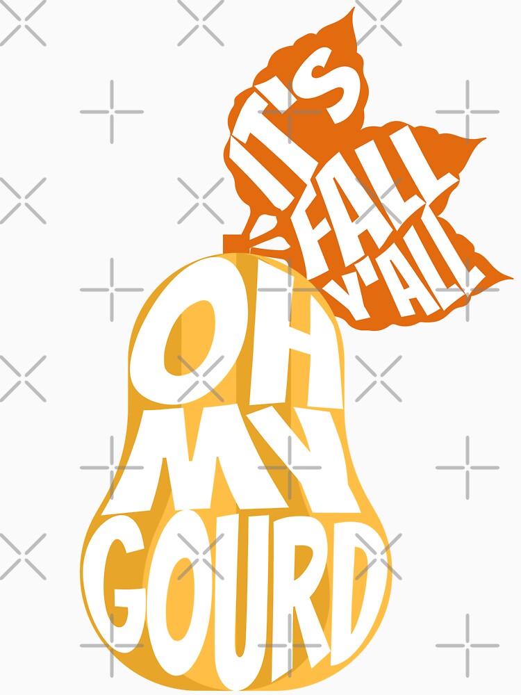 Oh My Gourd It's Fall Y'All - Funny Retro Fall Pun by PetNamedPeeve