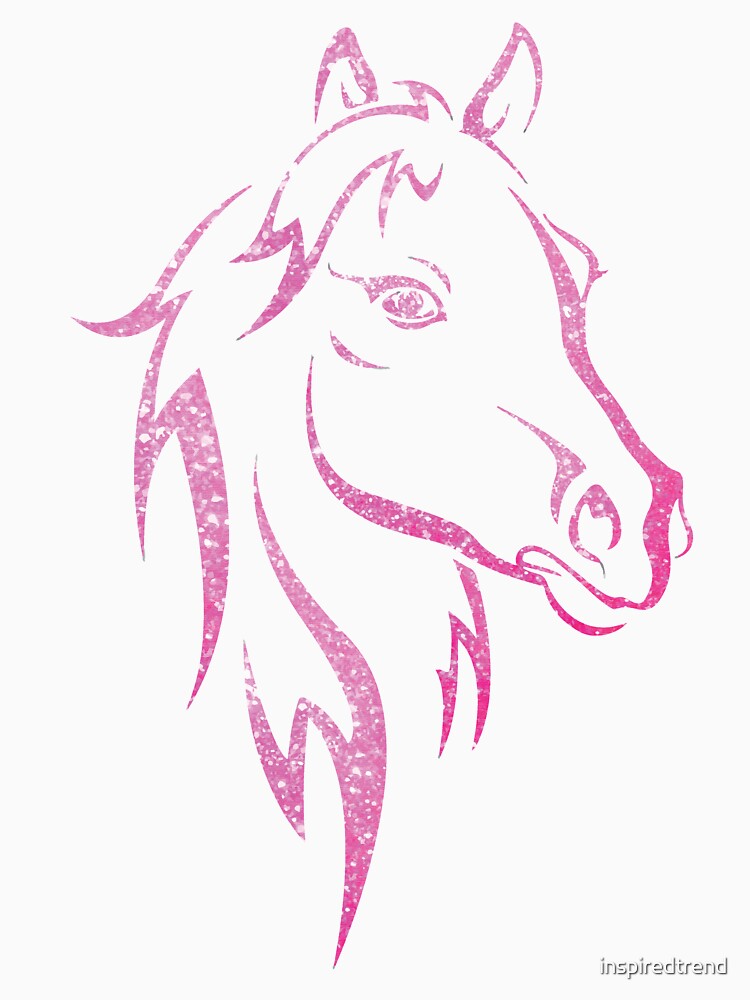 Pink Glitter Horse Clothing by inspiredtrend